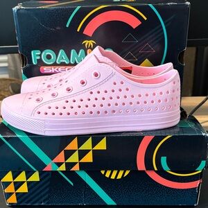 Skechers Kids Pink Guzman Lite Foamies Sneakers Shore Splash Size 3 kids